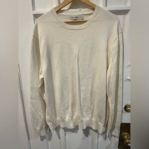 Calvin Klein Men's Off-White Crewneck Sweater